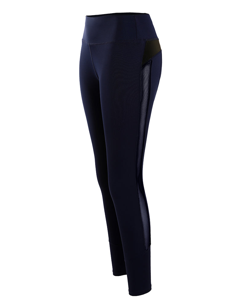 Sheer Mesh High Waist Tummy Control Butt Lift Elasticity Sporty Leggings Causal Active Pants - Image 10