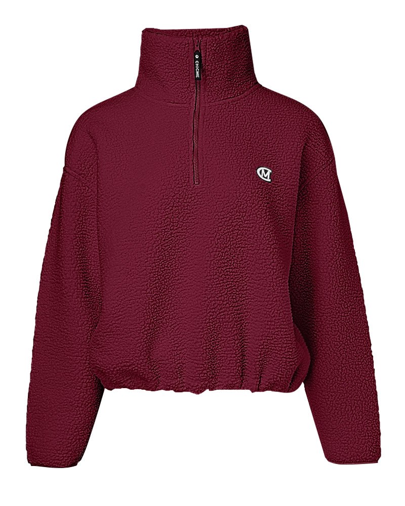 Stand Collar Zipper Design Casual Sweatshirt - Image 21