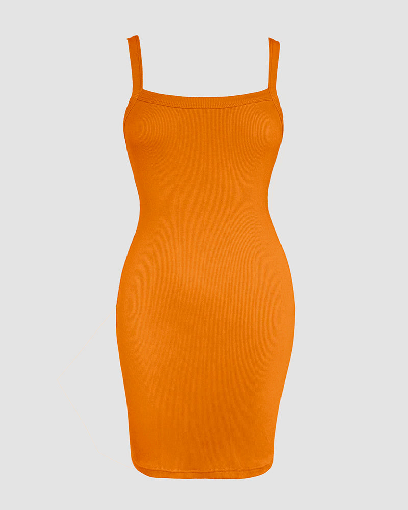 Bandeau Spaghetti Strap Sleevless Mini Dress Casual Slim Fit Bodycon Dress - Image 27