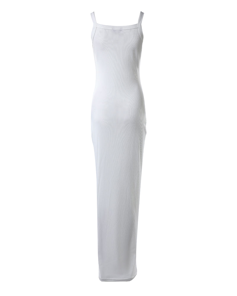 Spaghetti Strap U-Neck Casual Maxi Dress Slim Fit Cami Vacation Dress - Image 27