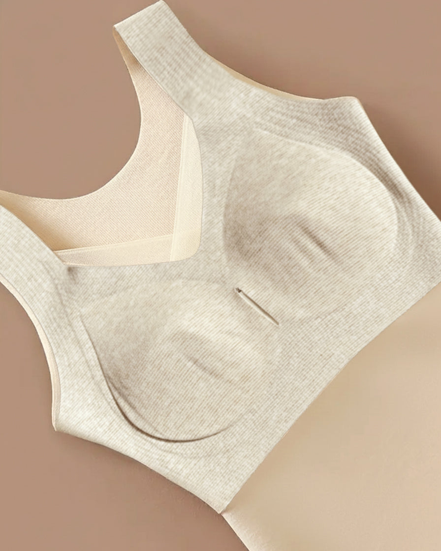 Sheer Mesh Spliced V Neck Sleeveless Built In Bra Tank Casual Warm Fleece Lined Slim Fit Top - Image 13