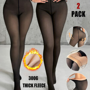 ChicMe ShapeLift 2-Piece Magic Thick Fleece Lined Leggings High Waist Thermal Pantyhose Warm Leggings 3 Shades(Size Regular/Large/Extra Large)