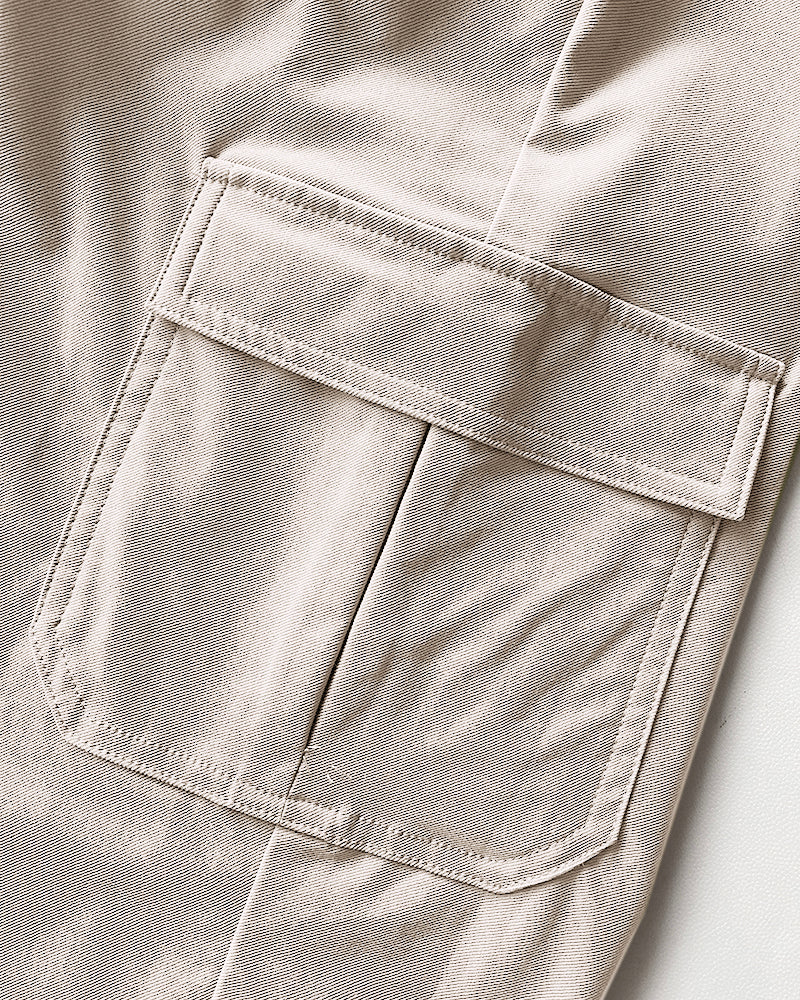 Turn-down Collar Short Sleeve Zipper Front Cuffed Short Jumpsuit Casual Pocket Design Cargo Romper with Belt - Image 6