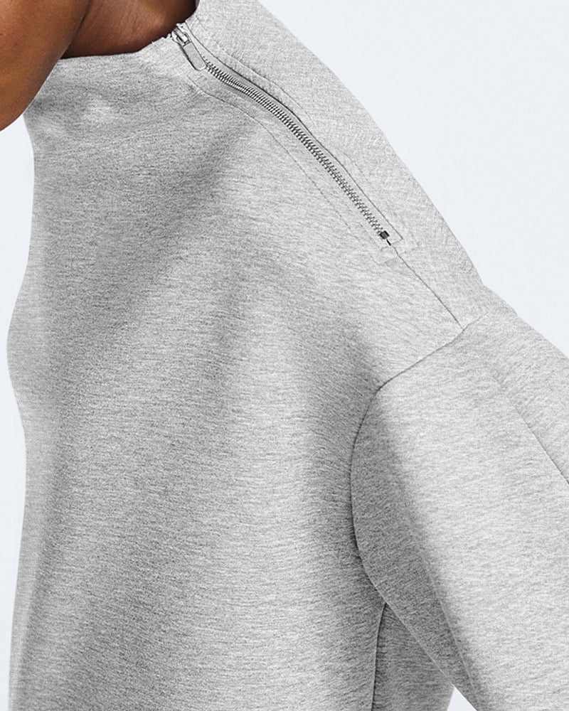 Women's 2 Piece Sweatsuit Set Mock Neck Zip Sweatshirt and High Waisted Straight Leg Sweatpants Casual Loungewear - Image 3