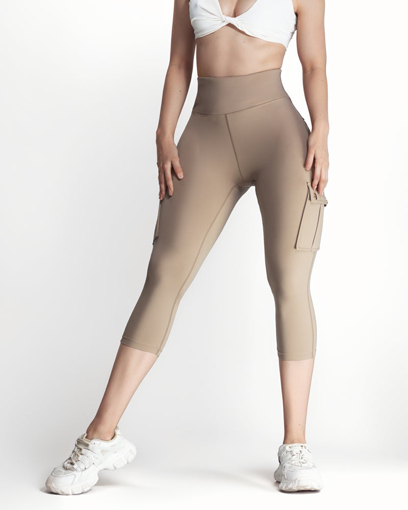 Butt Lifting Biker Capris Leggings High Waist Flap Pocket Workout Capris Gym Pants - Image 30